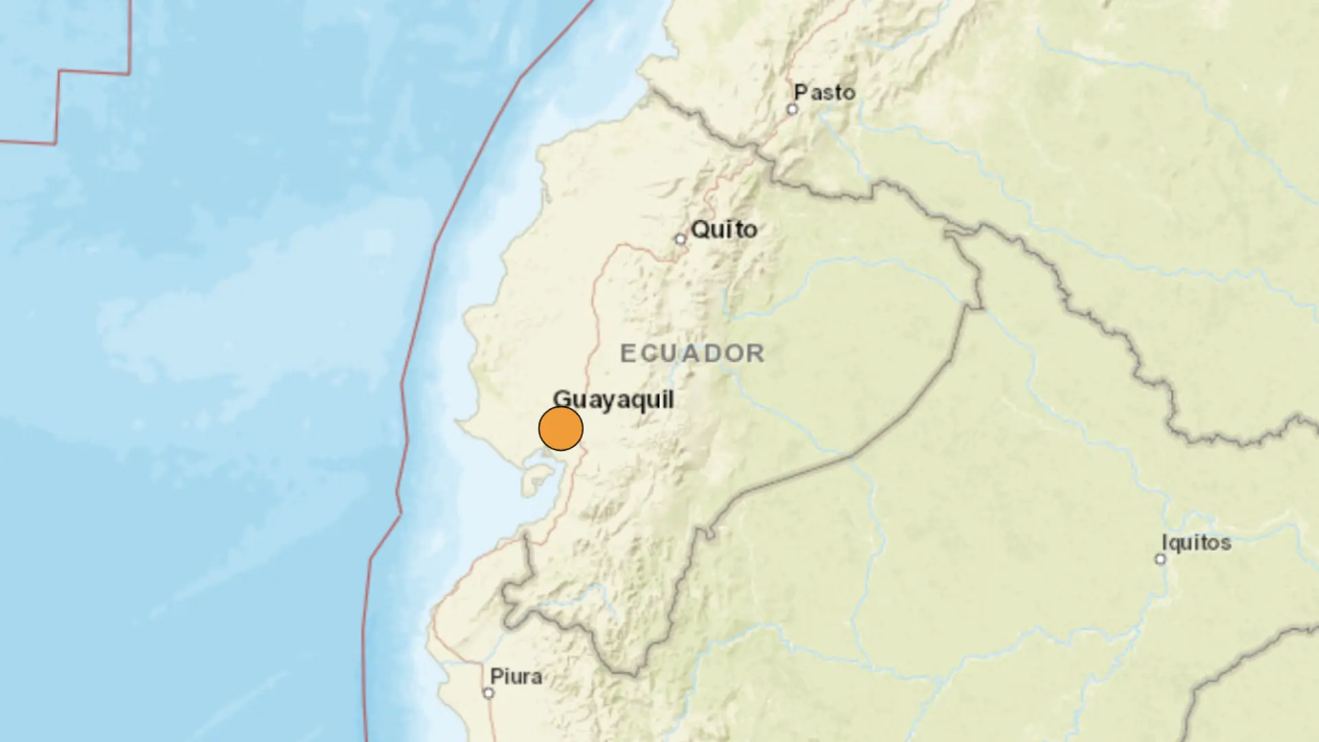 Un terremoto de magnitud 5,7 sacude la zona costera de Ecuador