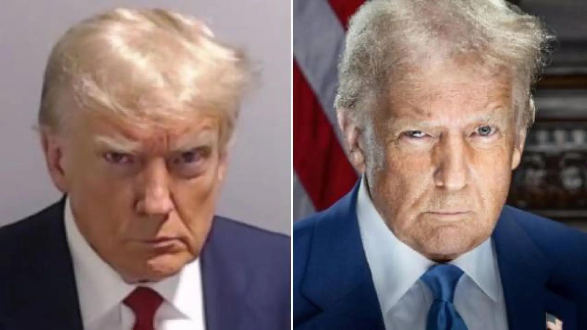 Trump publica su nuevo retrato oficial… y recuerda mucho a su foto policial de 2023