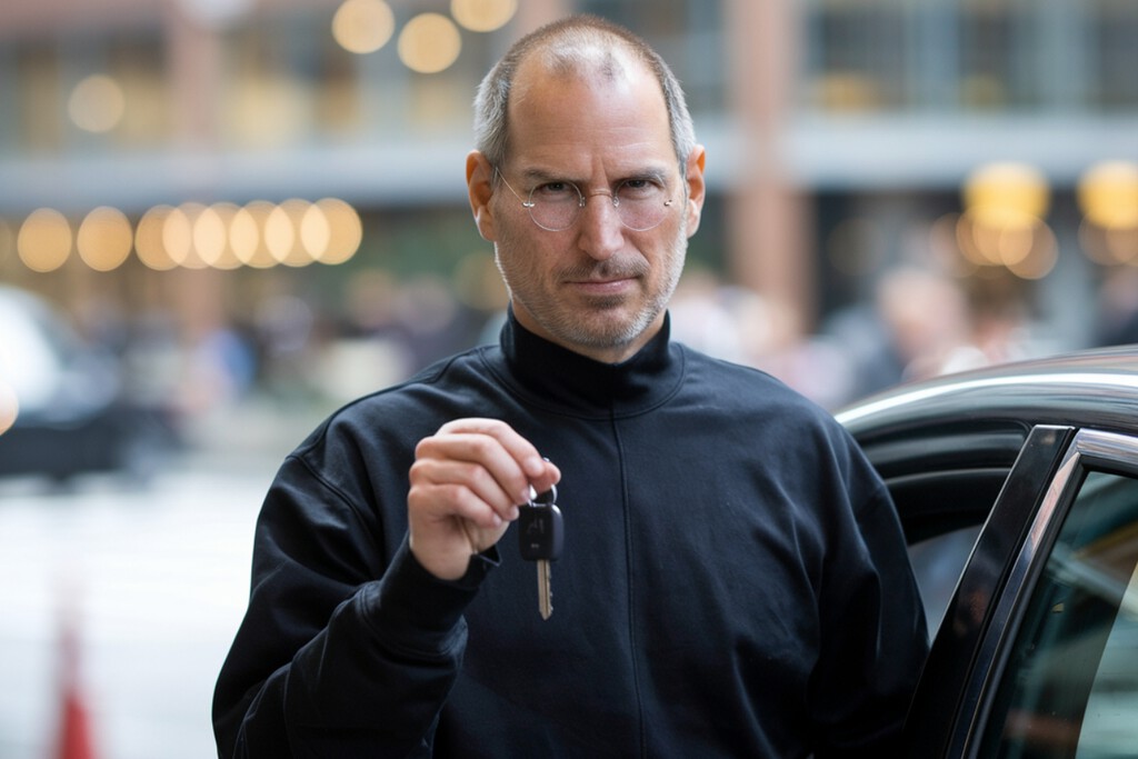 La secretaria de Steve Jobs llegó tarde al trabajo porque su coche no arrancaba, así que él le dio las llaves de un Jaguar nuevo diciéndole: "Toma, nunca más llegues tarde" 