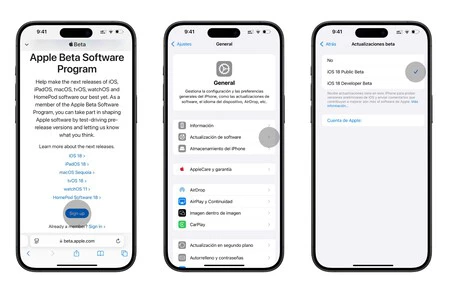 Instalando una beta pública en el iPhone