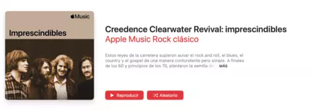 Creedence en Apple Music