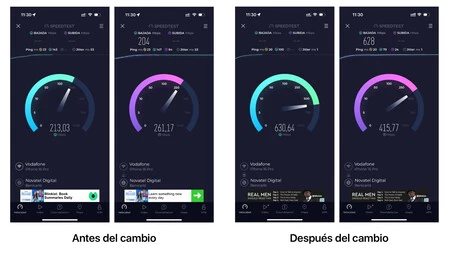 Velocidad Wi-Fi de mi iPhone tras cambiar el router de sitio