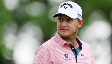 Emiliano Grillo hizo un furioso hoyo en uno en el PGA Tour y se hizo viral por su festejo al mejor estilo NBA con un rival