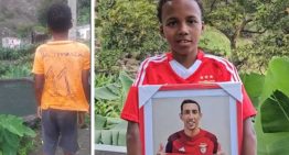 El conmovedor gesto de Ángel Di María con un niño de Cabo Verde que «fabricó» su camiseta