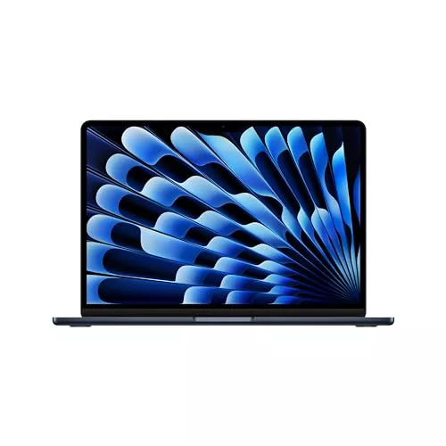 Apple 2024 MacBook Air de 13 Pulgadas con Chip M3: Pantalla Liquid Retina, CPU 8 núcleos, GPU 8 núcleos, 16 GB de Memoria unificada, SSD de 256 GB, Touch ID, Medianoche