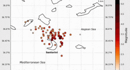 Detectan deformaciones en la isla de Santorini tras sufrir "7.000 eventos sísmicos" en la última semana