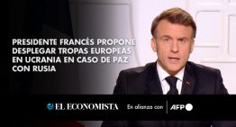 Presidente francés propone desplegar tropas europeas en Ucrania en caso de paz con Rusia