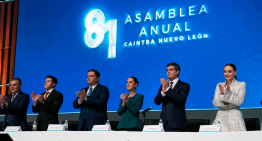 Sheinbaum toma protesta al nuevo Consejo Directivo de Caintra en Nuevo León