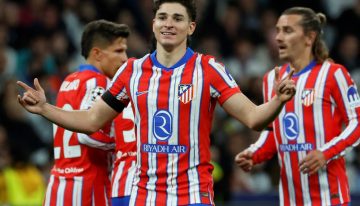 Julián Álvarez, la esperanza de la remontada para el Atlético de Madrid, que perdió ante el Real Madrid la ida de la Champions League