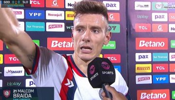 Enojo en San Lorenzo tras el empate en Mendoza: Malcom Braida explotó contra el árbitro por la jugada del final