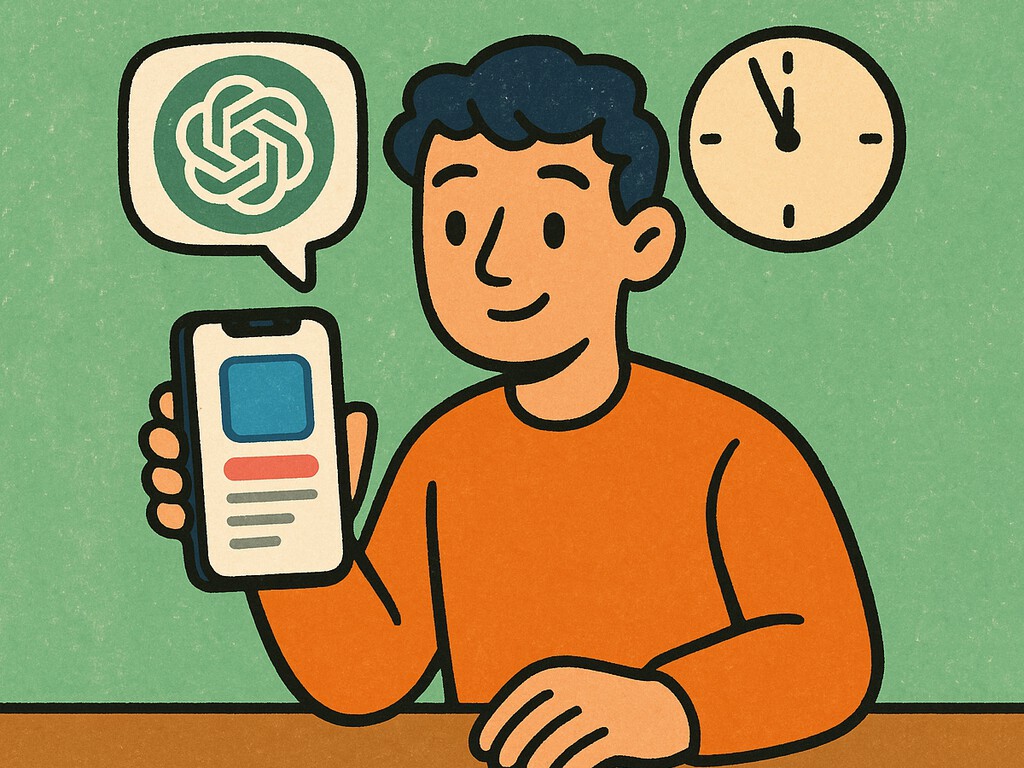No sé nada de programación y he creado esta app en menos de 10 minutos. Solo con ChatGPT y el iPhone