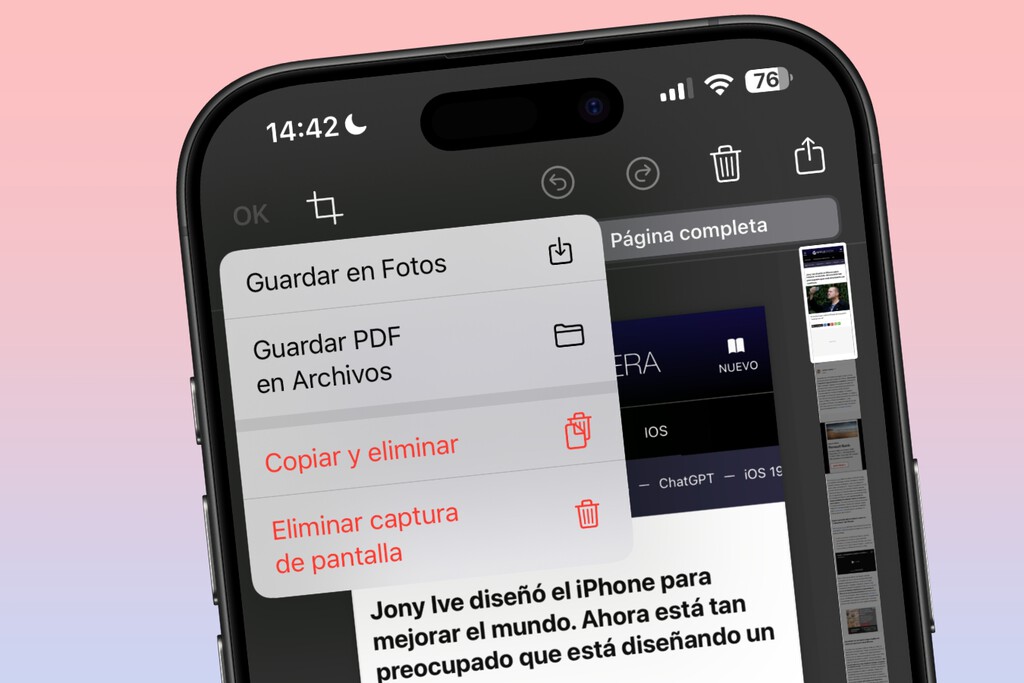 Acabo de descubrir el método del iPhone para capturar páginas web completas. Hay muchas razones para aprovecharlo