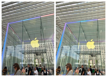 Izquierda: iPhone 16 Pro. Derecha: iPhone 16e