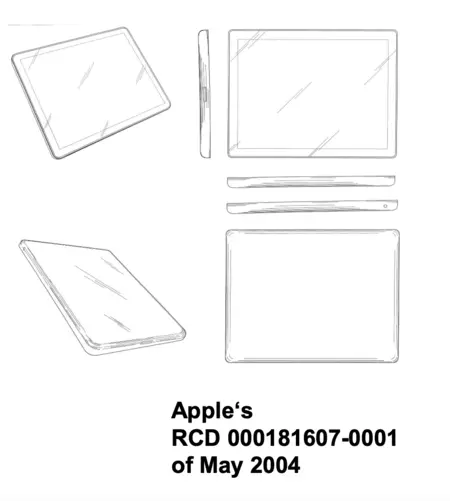 Patente presentada por Apple en Europa en 2004