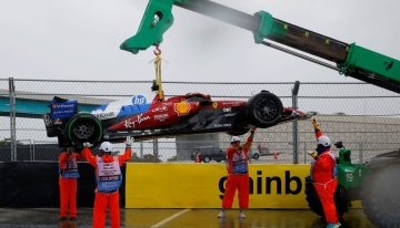 F1 GP de Miami: Charles Leclerc tocó la pared con su Ferrari en la vuelta previa y se quedó sin Sprint Race