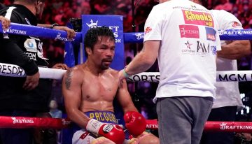 Manny Pacquiao y una apuesta de enorme riesgo para su imagen y su salud: volver a boxear tras casi cuatro años y hacerlo en una pelea por el título mundial