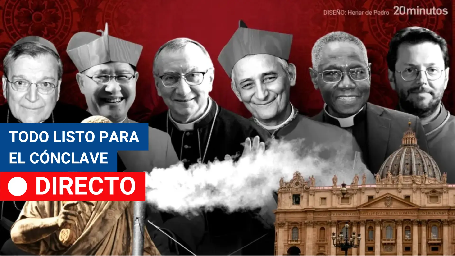 Cónclave para elegir al nuevo Papa hoy, en directo | El cardenal decano desea "suerte por partida doble" a Parolin, uno de los grandes candidatos a suceder a Francisco