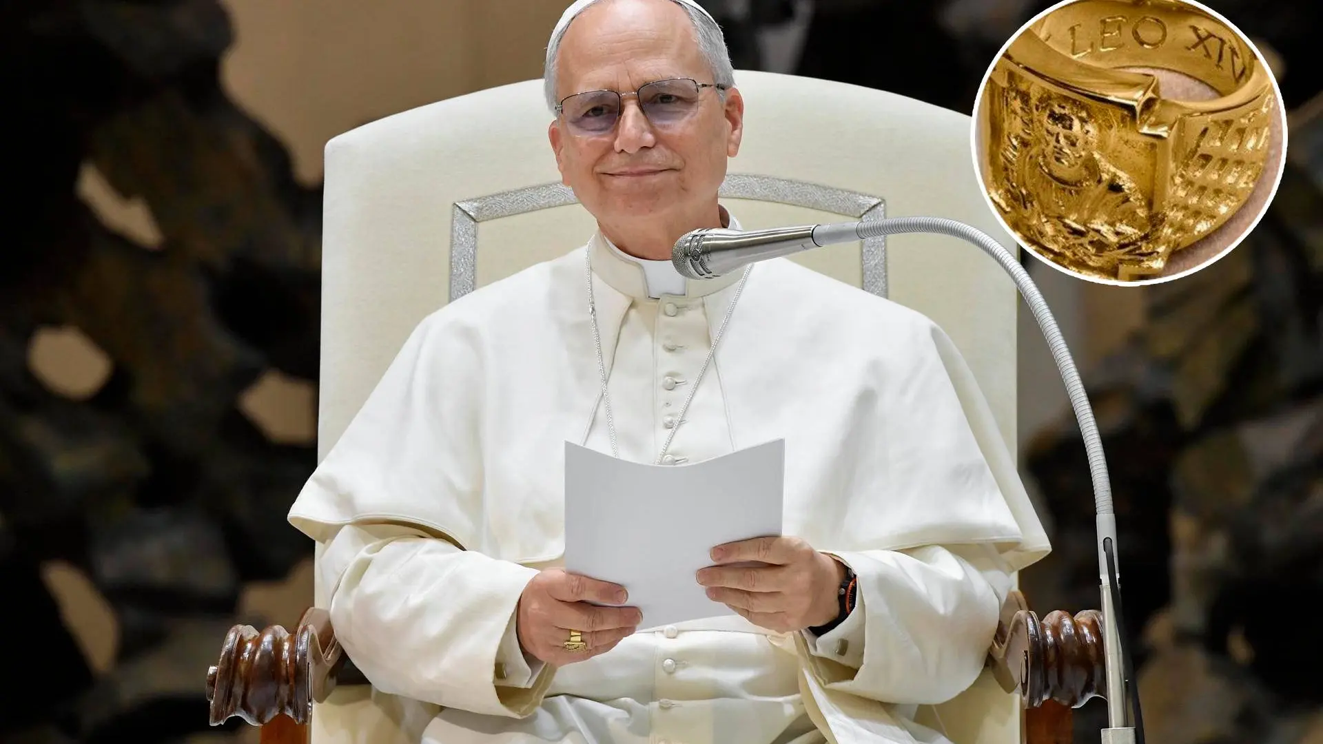 El Vaticano revela cómo será el anillo del Pescador que llevará el papa León XIV durante su pontificado