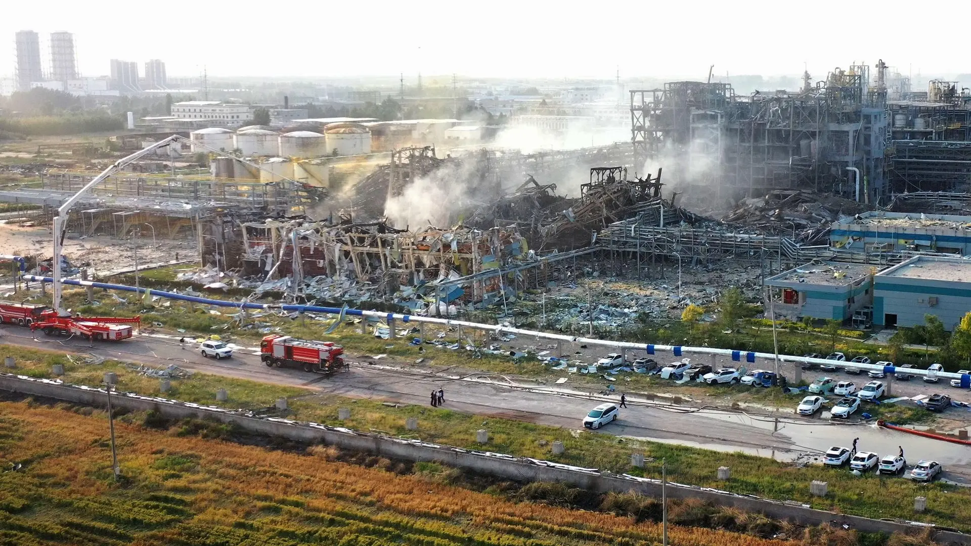 Al menos cinco muertos y seis desaparecidos tras una explosión en una planta química del este de China