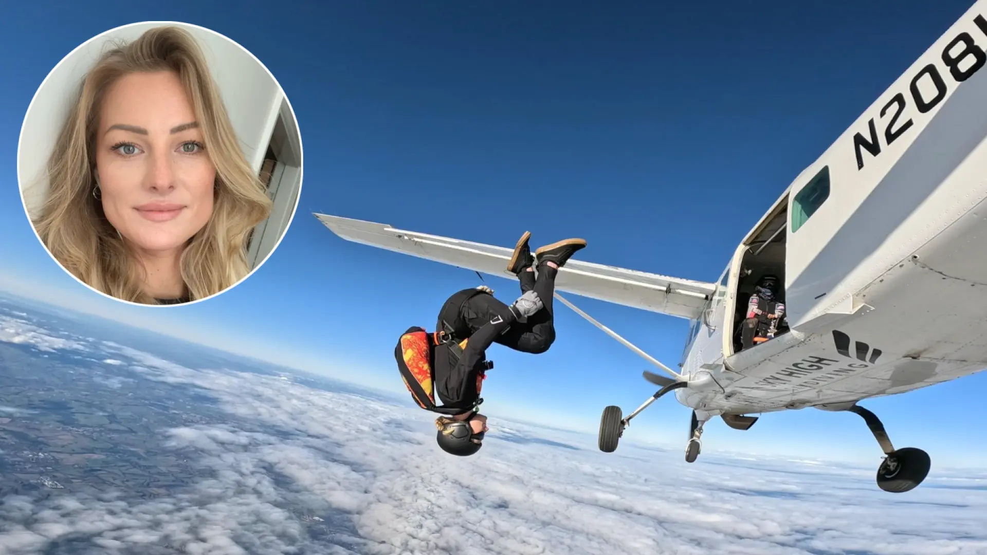 Tragedia paracaidista: una joven de 32 años muere tras saltar de un avión y se investiga si el accidente fue "un acto deliberado"