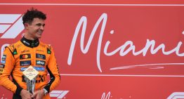 Lando Norris ganó una caótica y entretenida Sprint Race en Miami, donde McLaren sigue firme