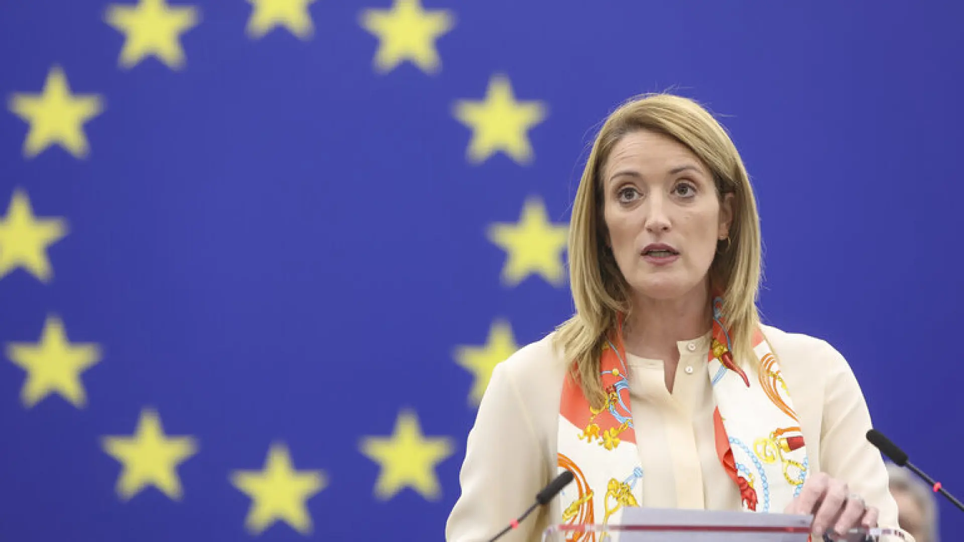 Roberta Metsola: "La paz y la democracia no pueden darse por sentadas, hay que defenderlas todos los días"