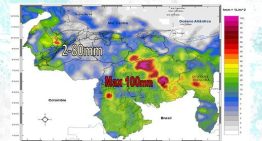Inameh alerta sobre lluvias y actividad eléctrica en varias zonas de Venezuela este #8May