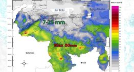 Inameh pronostica lluvias dispersas en gran parte de Venezuela este #12May