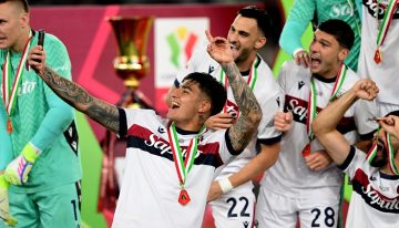 Santi Castro y Benja Domínguez, históricos con el Bologna: venció al Milan y con la Coppa Italia cortó una sequía de 51 años sin títulos locales