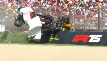 Yuki Tsunoda y un escalofriante accidente en la Q1 del GP de Emilia-Romagna de Fórmula 1: salió volando, el Red Bull quedó boca abajo y terminó destrozado