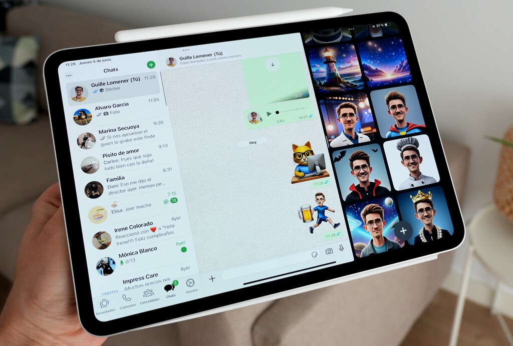 Enviar memes únicos en WhatsApp desde el iPad es más fácil si los creas con Apple Intelligence. Así lo hago yo 
