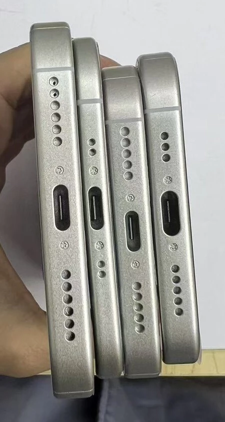 Parte inferior de la familia iPhone 17