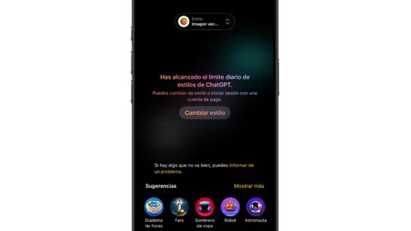 Limitación de ChatGPT tras hacer tres / cuatro imágenes