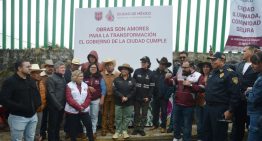 En respuesta a peticiones de vecinos de San Miguel Ajusco durante el programa «Casa por casa», Brugada regresa para iniciar obras y programas solicitados