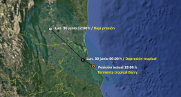 Tormenta tropical Barry toca tierra en Veracruz; suspenden clases en 51 municipios para este lunes