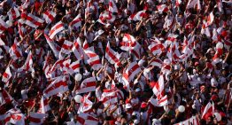 Asado, cumbia y familias: así fue la fiesta de los hinchas de River en su paso por Los Ángeles