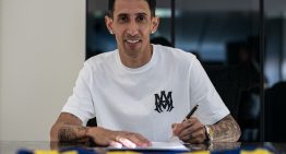 El detrás de escena de la firma de Ángel Di María en Rosario Central: la sonrisa de Fideo y la emoción de su mujer Jorgelina