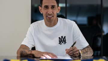 El detrás de escena de la firma de Ángel Di María en Rosario Central: la sonrisa de Fideo y la emoción de su mujer Jorgelina