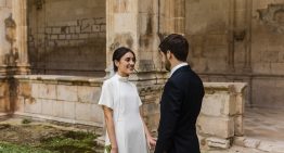 La novia arquitecta que se inspiró para su vestido de novia en uno de pasarela