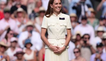 El look muy Wimbledon de Kate Middleton en la final femenina de tenis