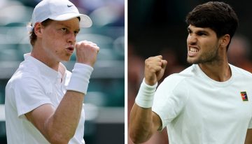 Carlos Alcaraz vs Jannik Sinner, por la final de Wimbledon: otro capítulo del nuevo clásico del tenis mundial, minuto a minuto