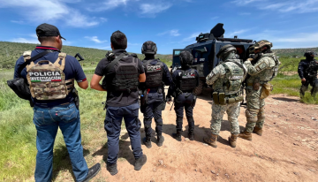 Operativo en Rincón de Romos, Aguascalientes, deja 18 detenidos y arsenal asegurado