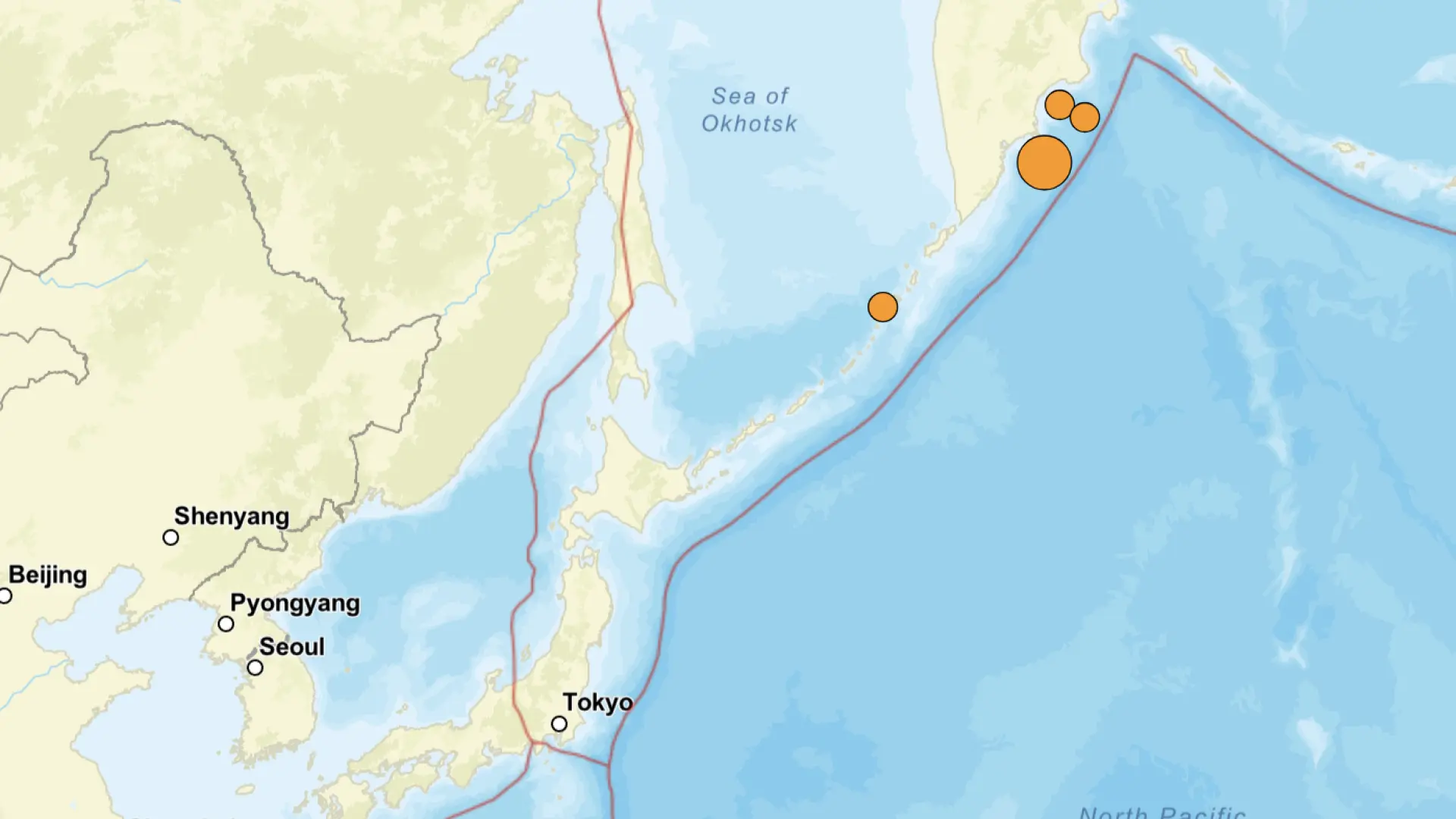 Japón emite un aviso de tsunami tras un terremoto de magnitud 8 en la península rusa de Kamchatka
