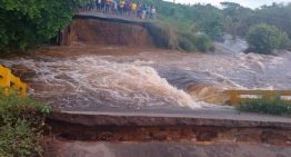 Colapso de un puente dejó incomunicado a dos comunidades en Apure tras fuertes lluvias (VIDEO)