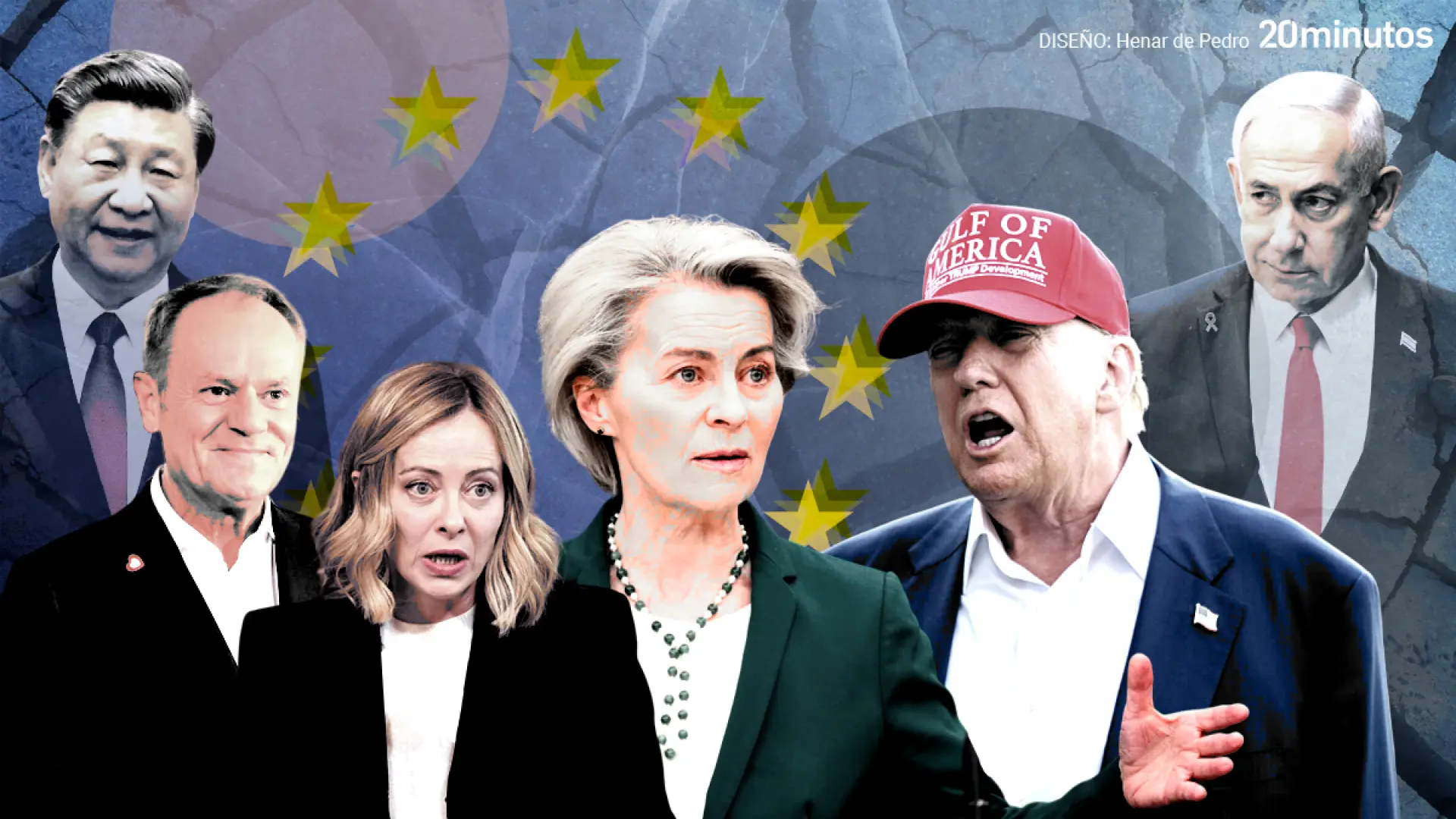 Trump, Netanyahu, Tusk, Meloni, Von der Leyen o Xi Jinping: los grandes personajes del curso en Bruselas