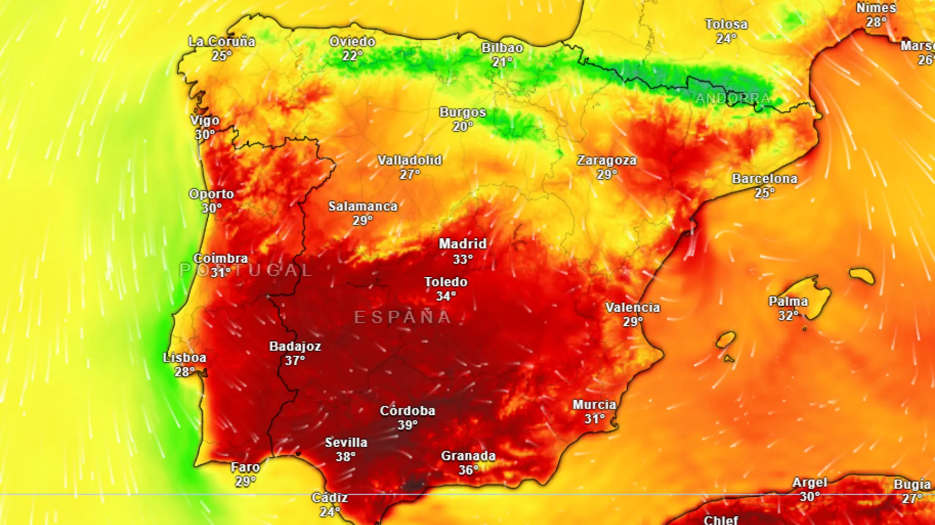 El calor continúa este lunes, aunque con grandes anomalías de temperaturas: estas son las provincias en alerta