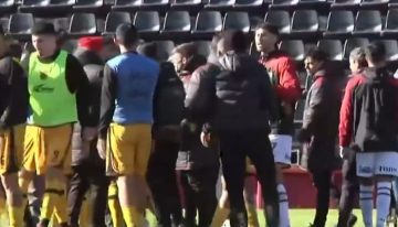 Se reanudó Colón-Mitre después de la furia del público: hubo discusiones entre los jugadores y el resultado no se modificó