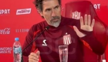 Eduardo Domínguez se enojó cuando le preguntaron por su continuidad en Estudiantes y puso a Guardiola como ejemplo