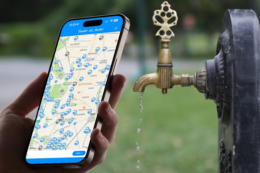 El Google Maps contra la sed existe. Esta app para iPhone localiza todas las fuentes de Madrid