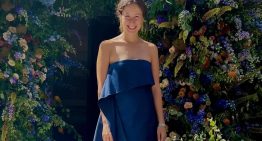 La invitada más elegante del fin de semana fue esta diseñadora gallega en la boda de unos amigos en Reino Unido